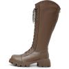 imageVenusCelia Womens Knee High Fashion Outdoors BootsTaupe