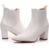 imageVenusCelia Womens Retro Chelsea Ankle BootsWhite