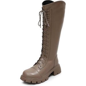 imageVenusCelia Womens Knee High Fashion Outdoors BootsTaupe