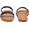 imageVenusCelia Womens Double Straps Wide Flat SandalBlack