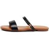 imageVenusCelia Womens Double Straps Wide Flat SandalBlack
