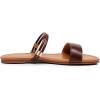 imageVenusCelia Womens Double Straps Wide Flat SandalBrown
