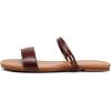 imageVenusCelia Womens Double Straps Wide Flat SandalBrown