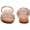 imageVenusCelia Womens Double Straps Wide Flat SandalGold