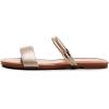 imageVenusCelia Womens Double Straps Wide Flat SandalGold