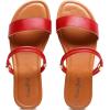 imageVenusCelia Womens Double Straps Wide Flat SandalRed