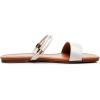 imageVenusCelia Womens Double Straps Wide Flat SandalWhite