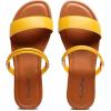 imageVenusCelia Womens Double Straps Wide Flat SandalYellow