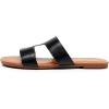 imageVenusCelia Womens H Band Wide Flat SandalBlack