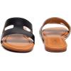 imageVenusCelia Womens H Band Wide Flat SandalBlack