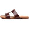 imageVenusCelia Womens H Band Wide Flat SandalBrown