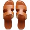 imageVenusCelia Womens H Band Wide Flat SandalCamel