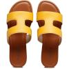 imageVenusCelia Womens H Band Wide Flat SandalYellow