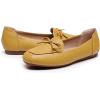 imageVenusCelia Womens Bowknot Wide Flat ShoeYellow Pu