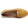 imageVenusCelia Womens Bowknot Wide Flat ShoeYellow Pu