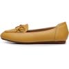 imageVenusCelia Womens Bowknot Wide Flat ShoeYellow Pu