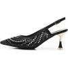 imageVenusCelia Womens Charming Lady Slingback Pump ShoeBlack Studded