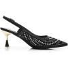 imageVenusCelia Womens Charming Lady Slingback Pump ShoeBlack Studded