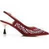 imageVenusCelia Womens Charming Lady Slingback Pump ShoeBurgundy Studded