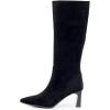 imageVenusCelia Womens Knee High Stretchy Fashion BootsBlacksuede