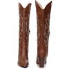imageVenusCelia Womens Knee High Stretchy Fashion BootsBrown Pu Embroidery