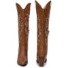 imageVenusCelia Womens Knee High Stretchy Fashion BootsTan Pu Embroidery