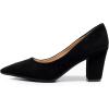 imageVenusCelia Womens Lewin Pump Chunky Heel ShoeBlacksuede