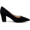 imageVenusCelia Womens Lewin Pump Chunky Heel ShoeBlacksuede
