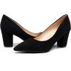 imageVenusCelia Womens Lewin Pump Chunky Heel ShoeBlacksuede
