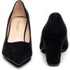 imageVenusCelia Womens Lewin Pump Chunky Heel ShoeBlacksuede