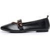 imageVenusCelia Womens Mary Jane Flat ShoeBlack Pu