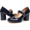 imageVenusCelia Womens Mary Jane Pump Heeled ShoeNavy Pu