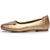 imageVenusCelia Womens Plain Dance Flat ShoeGold Pu