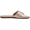 imageVenusCelia Womens Plain Wide Flat SandalGold Pu