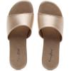 imageVenusCelia Womens Plain Wide Flat SandalGold Pu