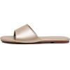 imageVenusCelia Womens Plain Wide Flat SandalGold Pu