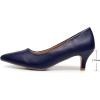 imageVenusCelia Womens Rokoko Pump Kitten Heel ShoeNavy Pu