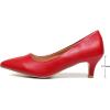 imageVenusCelia Womens Rokoko Pump Kitten Heel ShoeRed Pu