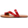 imageVenusCelia Womens ToeRing Wide Slide SandalRed Pu
