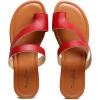 imageVenusCelia Womens ToeRing Wide Slide SandalRed Pu