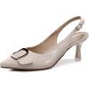 imageVenusCelia Womens Charming Lady Slingback Pump ShoeBeige Pu
