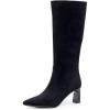 imageVenusCelia Womens Knee High Stretchy Fashion BootsBlacksuede