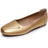 imageVenusCelia Womens Plain Dance Flat ShoeGold Pu