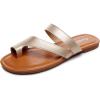 imageVenusCelia Womens ToeRing Wide Slide SandalGolden