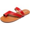imageVenusCelia Womens ToeRing Wide Slide SandalRed Pu