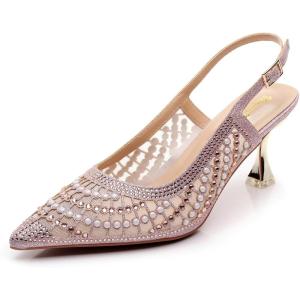 imageVenusCelia Womens Charming Lady Slingback Pump ShoePink Studded
