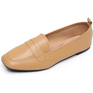 imageVenusCelia Womens CloseFitting Flat ShoeTan Pu