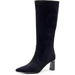 imageVenusCelia Womens Knee High Stretchy Fashion BootsBlacksuede