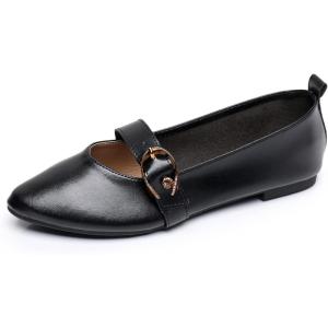 imageVenusCelia Womens Mary Jane Flat ShoeBlack Pu