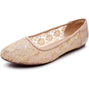 imageVenusCelia Womens Serenity Breathable Lace Upper FlatBeige